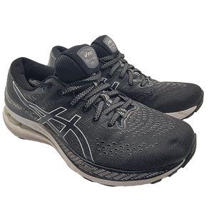 Asics Gel Kayano 28 Womens Size 7.5 Black White Running Shoes Athletic 1012B047